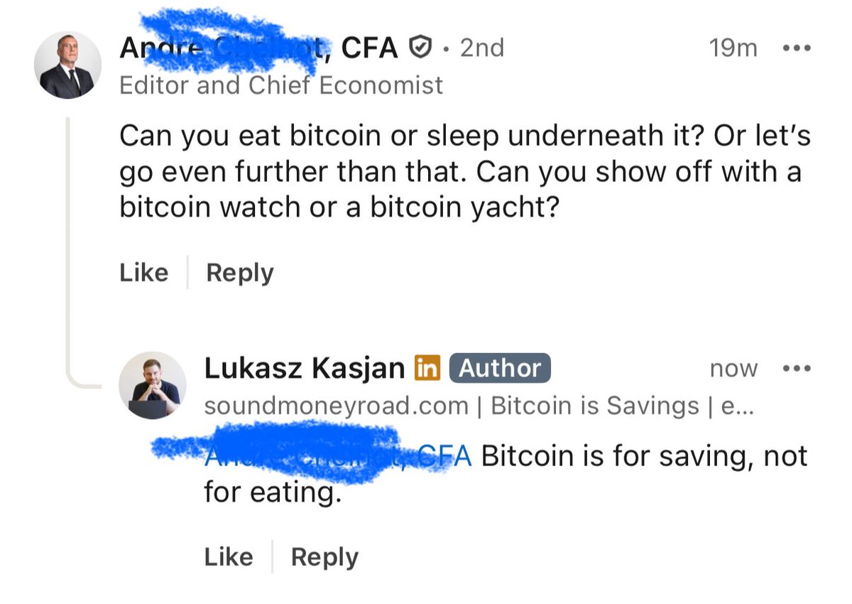 TheChartWitcher's tweet image. Discussing Bitcoin with boomers be like 👇🏻