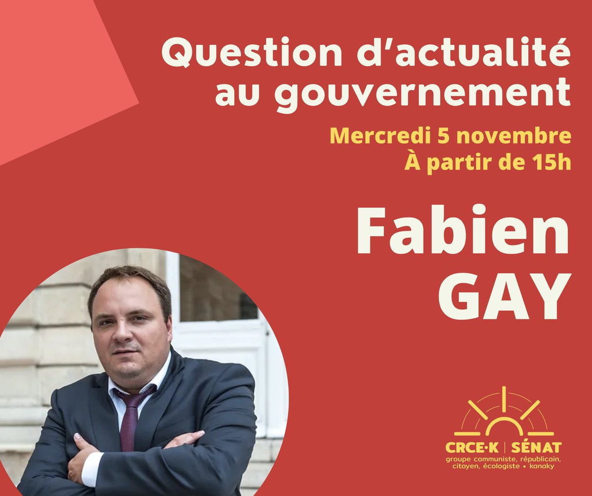 Cet après-midi, <a href="/fabien_gay/">Fabien Gay</a> posera la question d'actualité sur les 211 milliards d'euros d'aides publiques accordées aux grandes entreprises. Près de 4 mois après le rapport de la commission d'enquête du <a href="/Senat/">Sénat</a>, que fait le Gouvernement ? #QAG