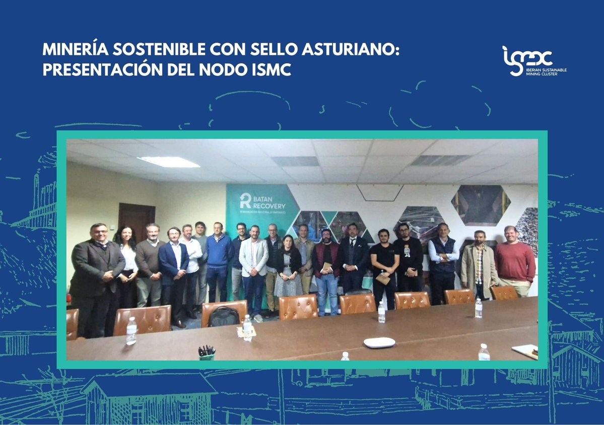 ISMC_cluster's tweet image. #ISMC refuerza su red nacional con el nuevo Nodo Asturiano de Minería Sostenible🤝 Un espacio que une empresas, instituciones y centros de investigación para impulsar la innovación, digitalización y sostenibilidad del sector.
#SomosCluster