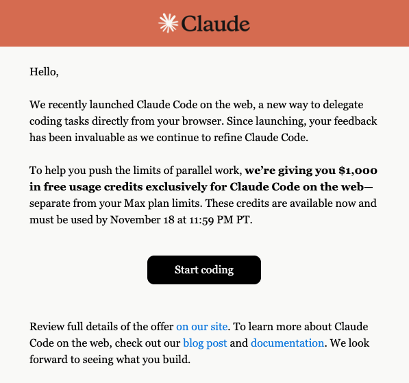 princenocode's tweet image. You might have missed it 👀
Check your email!