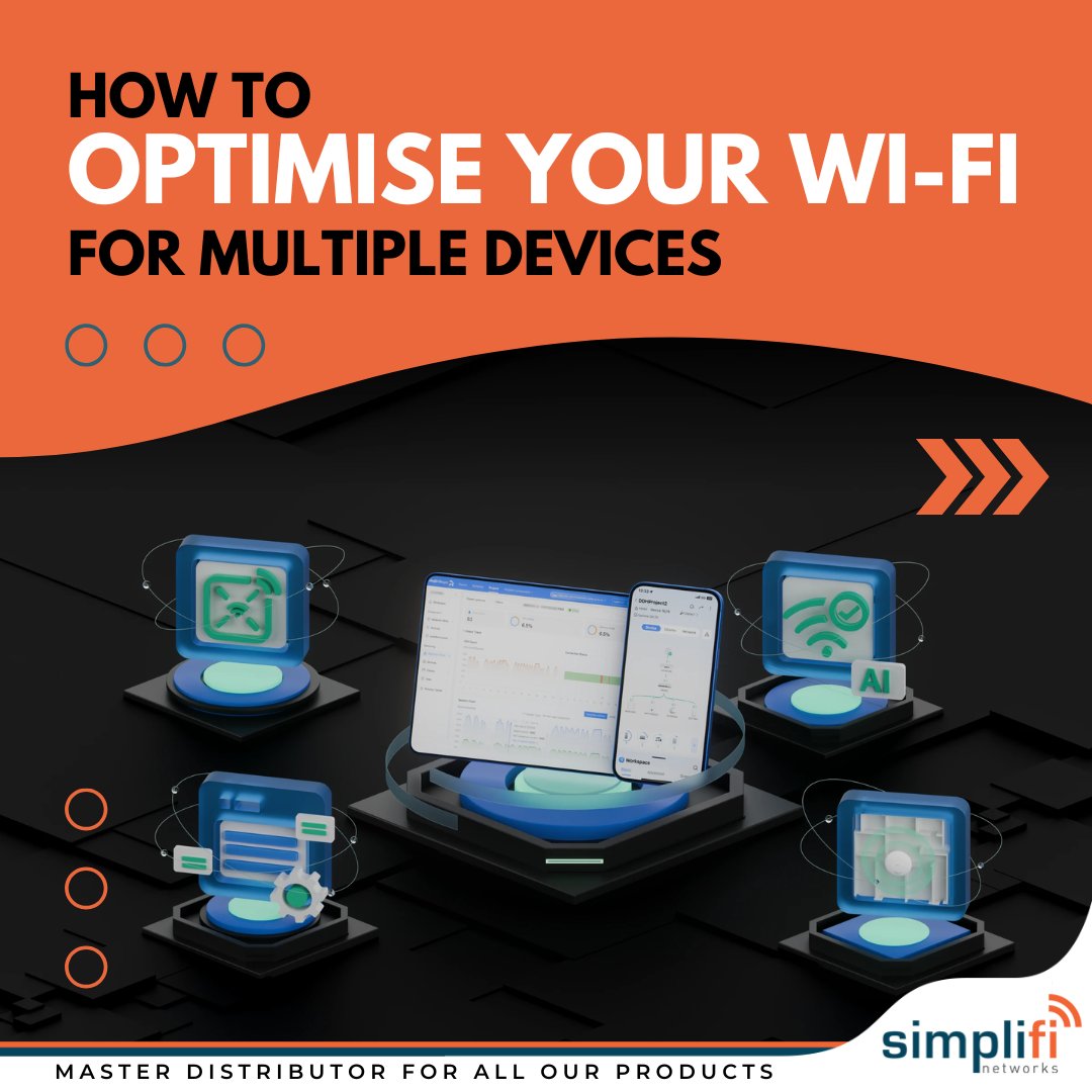 SimplifiNetwork's tweet image. When too many devices connect to your Wi-Fi, speed and stability can drop fast. 

Here’s how to keep every device connected, smoothly and securely:

📍Place router centrally
🔄Update firmware regularly
🌐Use dual-band (2.4GHz + 5GHz)

#TechTips #WiFiOptimization