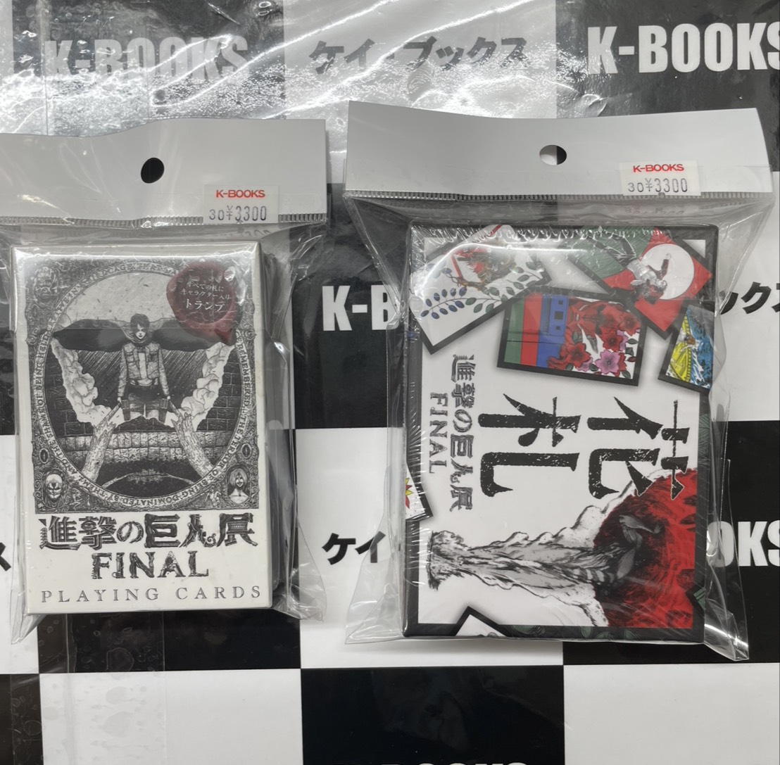 入荷情報】 #進撃の巨人 進撃の巨人展FINAL トランプ・花札各種入荷