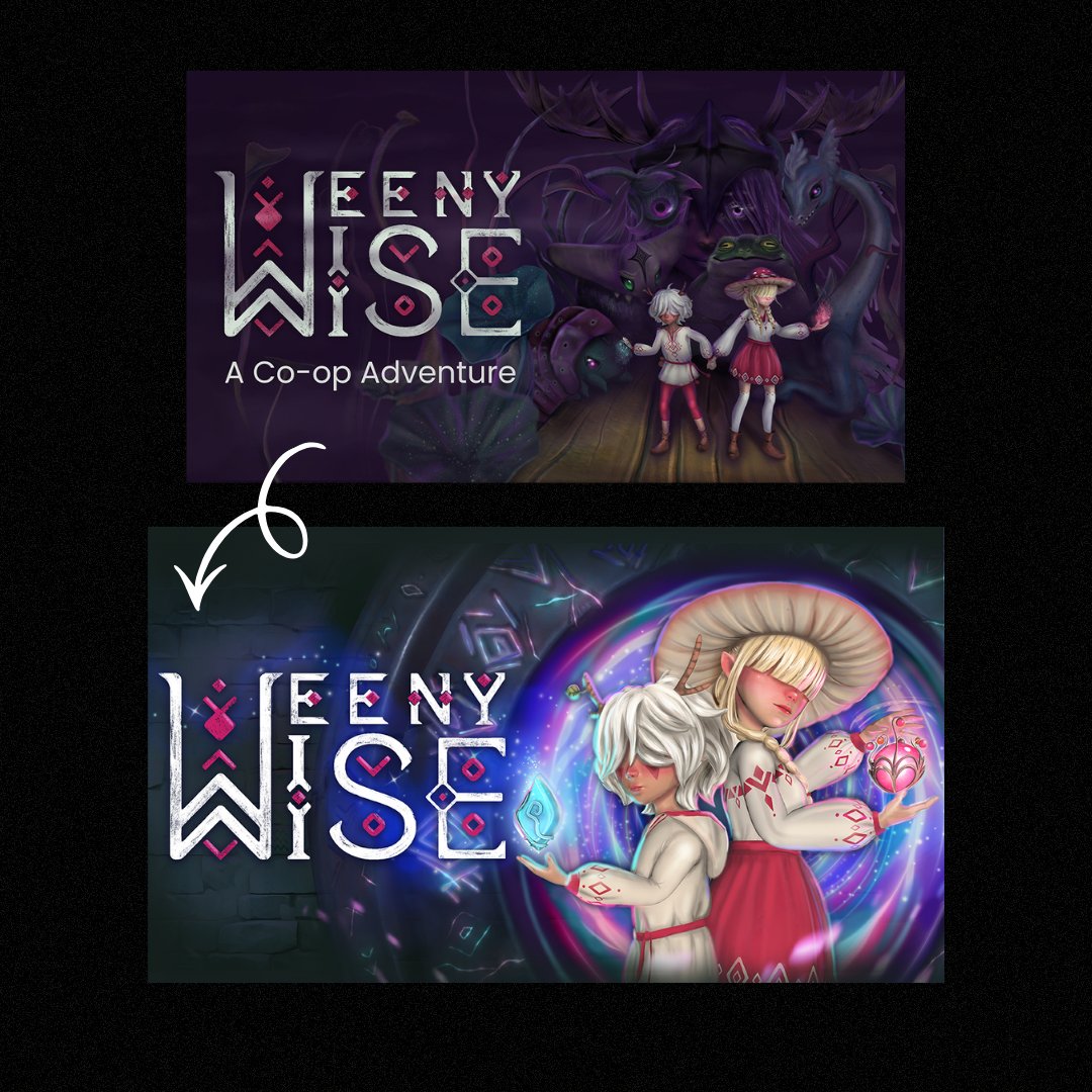 We switched from the top capsule to the bottom one on Steam🍄

Do you think it was the right move?

#WishlistWednesday