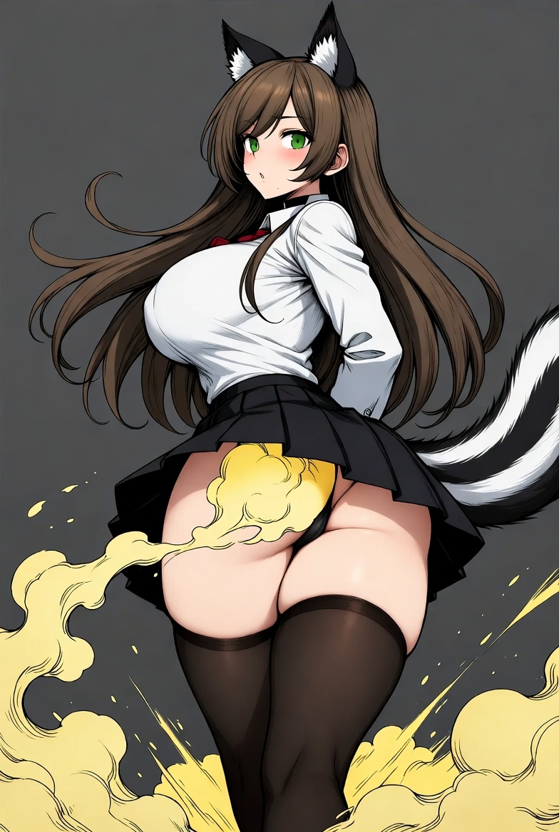 Grokくんが素敵なスカンク娘ちゃんをいっぱいお出ししてくれるようになって今すごく幸せ 