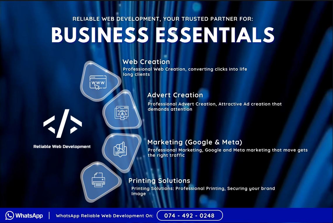 ReliableWebDev1's tweet image. Digital insight: The moment your business relies entirely on a platform you don&apos;t own, you accept a ceiling on your potential. 🛑 We build the sovereign web platform and marketing essentials (Google/Meta/Ads/Print) that free you from that constraint.