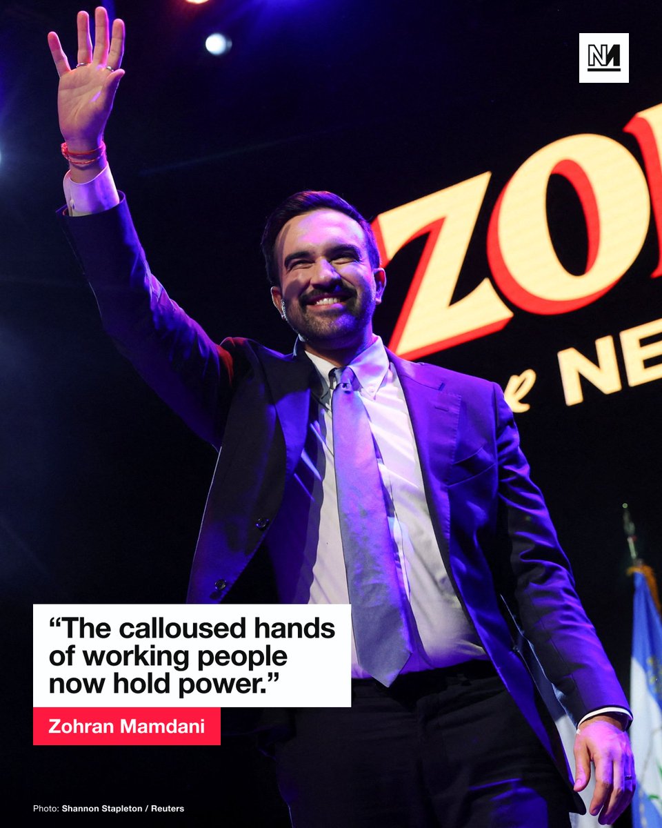 Zohran Mamdani, 34, has been elected mayor of New York.

The democratic socialist won with more than 50% of the vote after a people-powered campaign that focused on making life more affordable for working people.