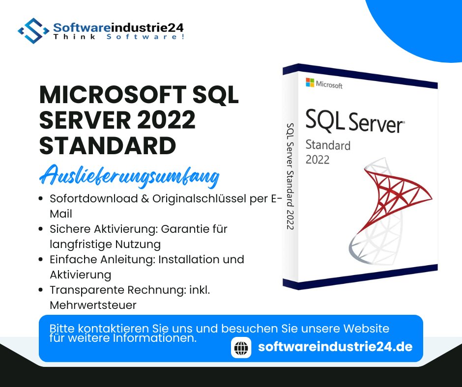 Softwareindust's tweet image. Kurz, dynamisch, direkt.
Boost your data power!
 Microsoft SQL Server 2022 Standard = Performance + Security + Hybrid Cloud 🔥
Perfekt für starke Datenprojekte
Jetzt sichern: softwareindustrie24.de/microsoft-sql-…
#SQLServer #MicrosoftSQL #DataSecurity #CloudReady #BusinessTech #SoftwareDeal