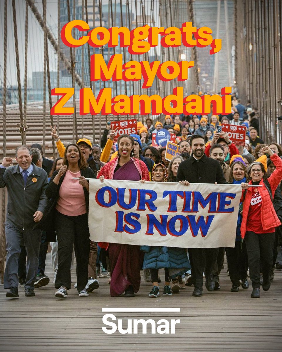 Desde abajo, Zohrank Mamdani habló sobre vivienda, trabajo y movilidad. Defendió que Nueva York respondiera a la emergencia climática y se pusiera al servicio de sus vecinos.

Ahora será alcalde. Porque, aunque le pese al establishment, con acierto, trabajo y constancia se puede