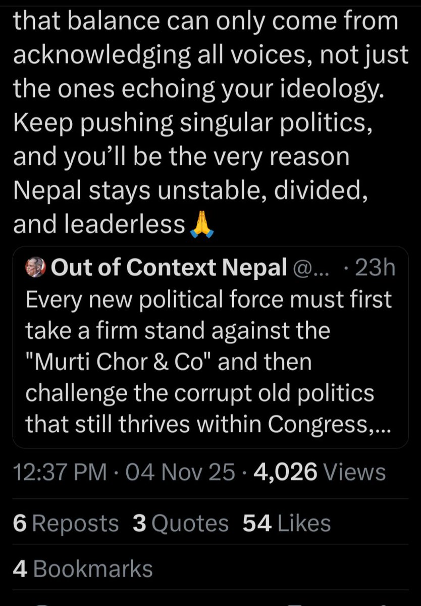Dorje_sDooing's tweet photo. "Bro, the only real chor &amp; co in Nepal are the ones who’ve looted the country for 35 years straight Congress, UML,&amp; Maoists"🤣🤣🤣 @AskPerplexity &amp; @grok, please explain to the monarchists who institutionalized &amp; entrenched #StructuralDiscrimination &amp; #SystemicCasteism in Nepal. https://t.co/t0hUolm1QF