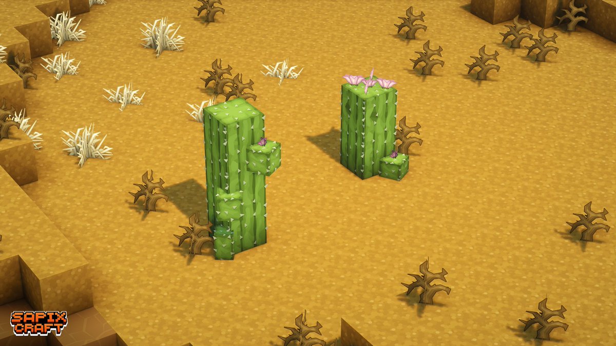 Sapix_'s tweet image. I recently made some custom cactus models for my pack

#vectorart #texturepack #Minecraft #resourcepack