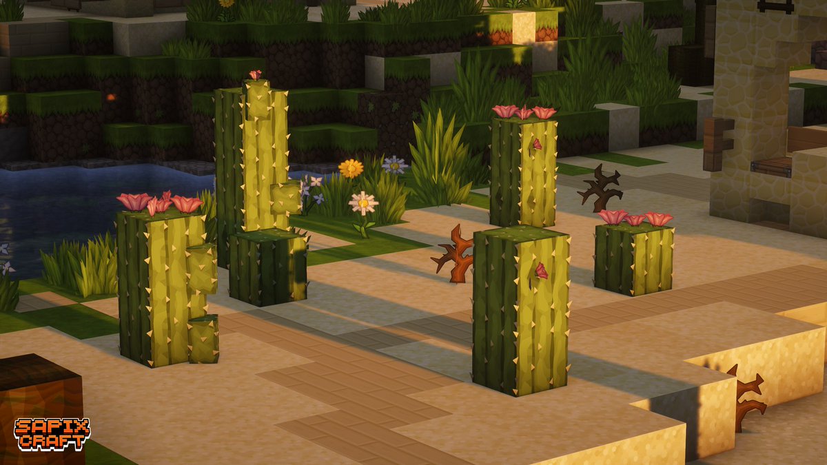 Sapix_'s tweet image. I recently made some custom cactus models for my pack

#vectorart #texturepack #Minecraft #resourcepack