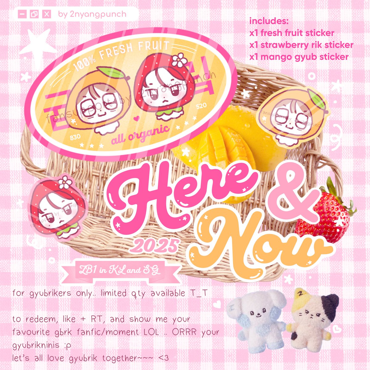 2nyangpunch's tweet image. for da deercats…. gbrk lovers ….. hehe…. limited to how many I can hand cut …. 💔 

🥭dates: 8th, 15th Nov 
🍓time and location: tba 

trades OK, priority to friends and mutuals ~

#ZB1inKL #ZB1inSG