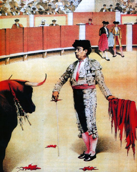 Hoy se cumplen 1️⃣5️⃣7️⃣ años de la muerte de Cúchares, Uno de los maestros fundamentales de la tauromaquia. Se le consideraba un extraordinario lidiador, transformando el toreo alargando el trasteo de muleta.

Fue tan decisivo que al toreo a pie se le llama 'el arte de Cúchares'