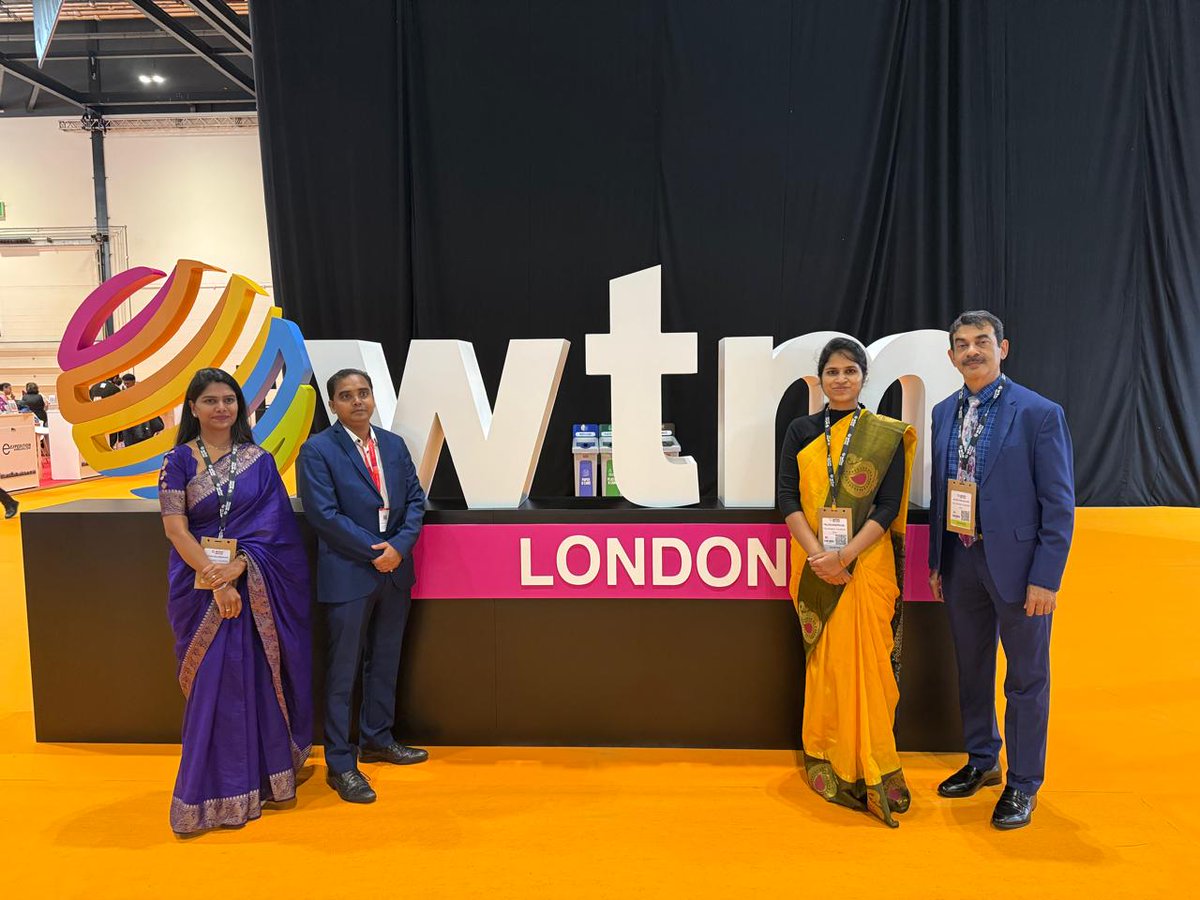 TravelTelangana's tweet image. Telangana Tourism Showcases at World Travel Market London 2025.  The world’s most influential travel and tourism event. The three-day event, which runs until November 6, is being held under the theme “Reinventing Travel in a Changing World.”
#telanganatourism #wtmlondon2025