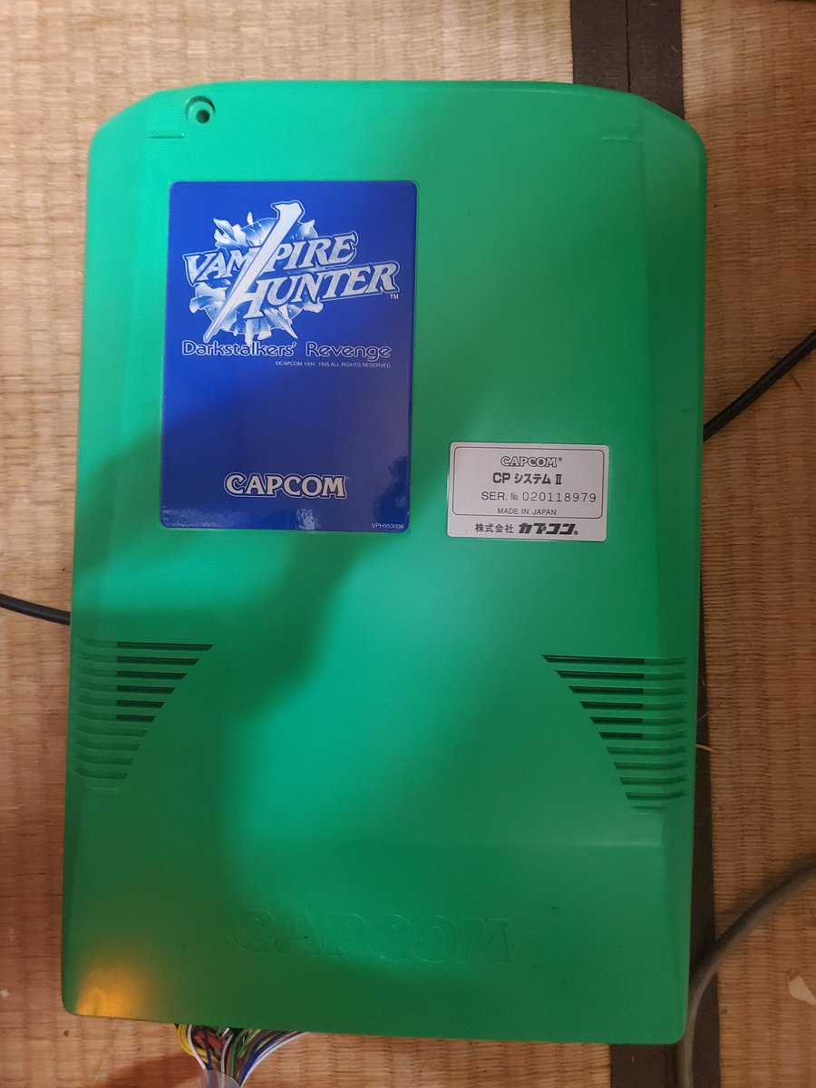 sumeragiLeiNyan's tweet image. 新しく買った基板。
ネオジオハーネスしかないからキックが全く出ない🤣
やっぱりチェーンコンボ楽しい～😸
あと、まさかよりによってCPシステムが雷神だと映像が映らないだなんて…
#アーケード基板