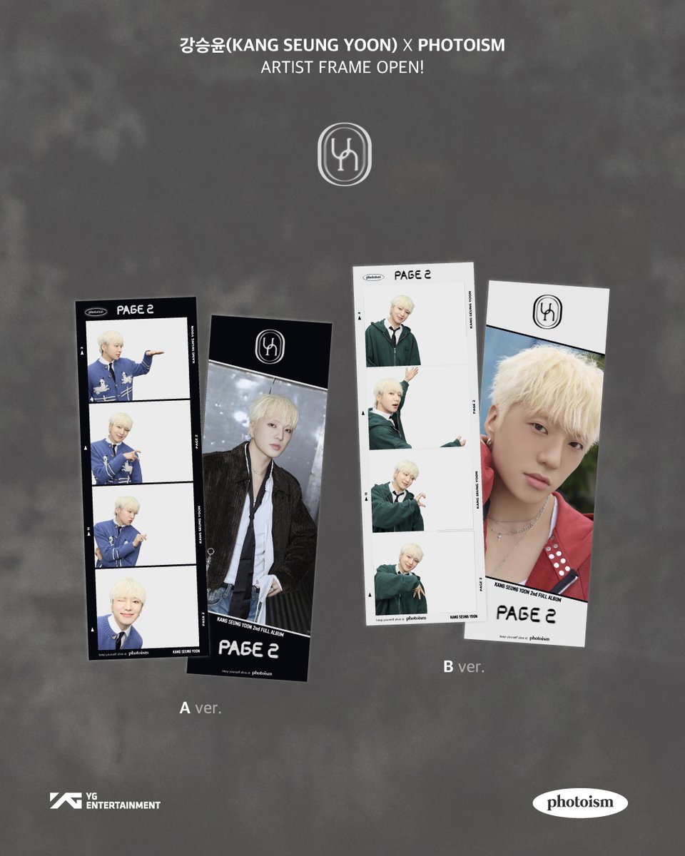 PHOTOISM X KANG SEUNG YOON ARTIST FRAME OPEN ! 「KANG SEUNG YOON