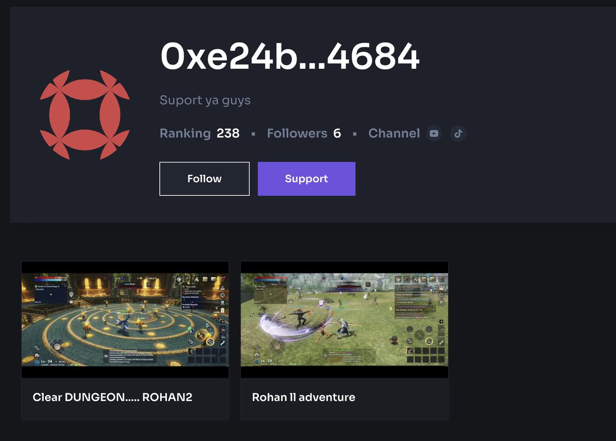 crosswave_xyz's tweet image. New Creator - Gustiryanto

~100 new creators joined since R2 started!

Check out this creator 
- wave.crosstoken.io/en/creators/216

Pretty good clip clearing DUNGEON haha

Show support and give follow so new streamers can get motivated!

#CROSSWave #CROSS #ROHAN2