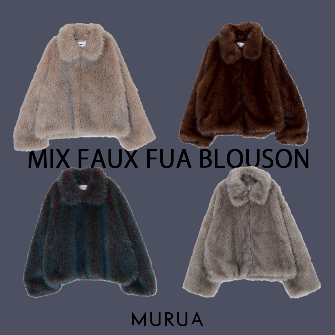 MURUAのMIXフェイクファーブルゾンを使ったおそろいコーデ🐑♡