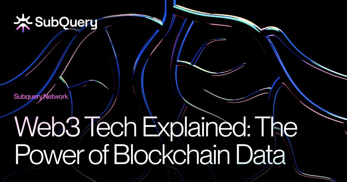 SubQueryNetwork's tweet image. If Web2 was ruled by algorithms,
Web3 will be ruled by intelligence.

Here’s how the AI x Web3 shift changes everything (and why it starts with data) ⬇️ 
bit.ly/43aRLI2