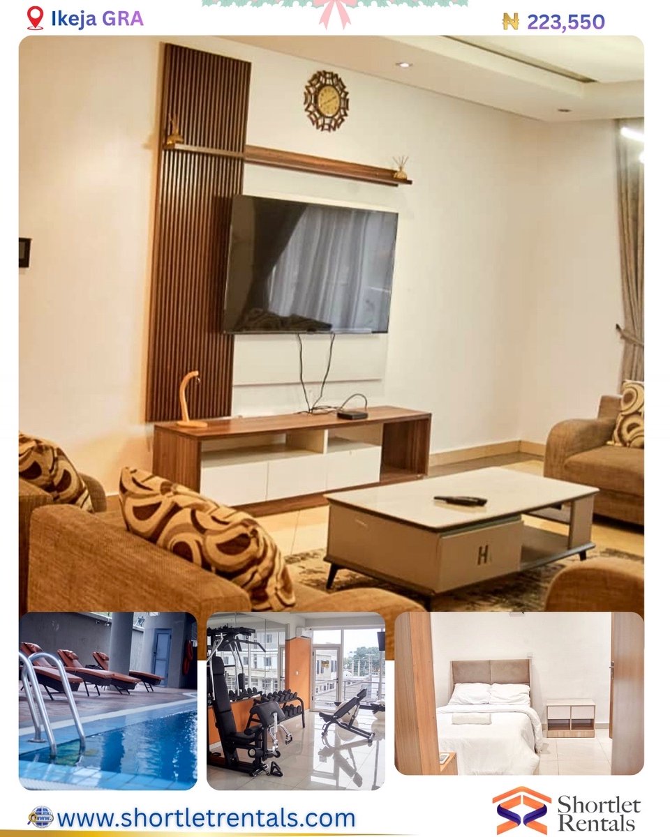 shortletrentals's tweet image. Every Great Year Deserves a Soft Ending.
Wrap up 2025 where peace meets premium.

Swipe to see what your December could look like.

DM to Book!

#shortletrentals  #DecemberVibes  
#FestiveSeason  
#EndOfYearEnergy  
#HolidayMood  
#DecemberInNigeria  
#YearEndVibes