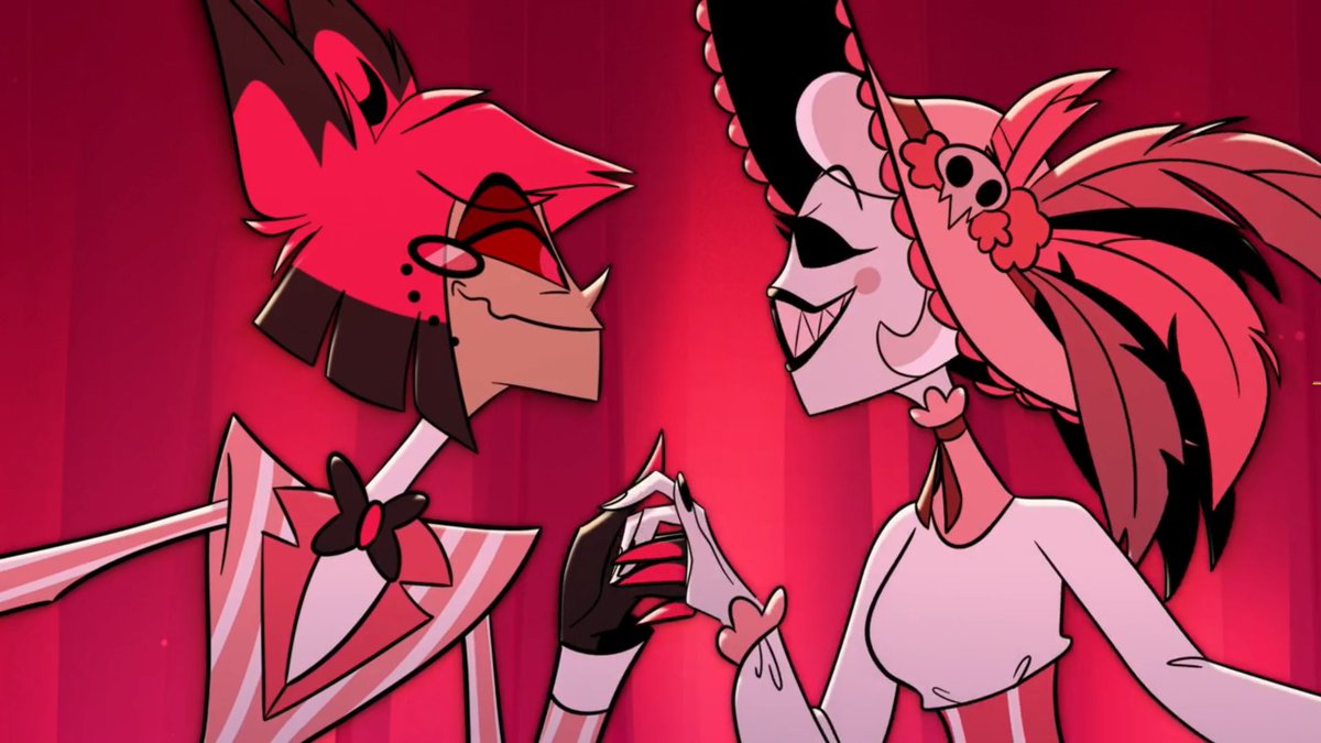 vcheriee's tweet image. SPOILERS #hazbinhotelseason2 
.
.
.
alastor has no friends at all, because he thinks everyone is using him. rosie was his owner all along, mimzy was using him and hotel to hide.
the only one with whom he enjoyed himself was vox, and at last he thought vox was using him too