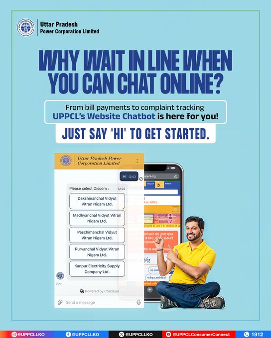 PuVVNLHQ's tweet image. Stay connected with UPPCL anytime, anywhere. Experience faster, smarter, and more convenient electricity services at your fingertips.        

#UPPCL #PuVVNL #SmartUP #DigitalService
@aksharmaBharat @ChairmanUppcl @CMOfficeUP
@ChiefSecyUP @UPPCLLKO @EMofficeUP
@DTPuvvnl