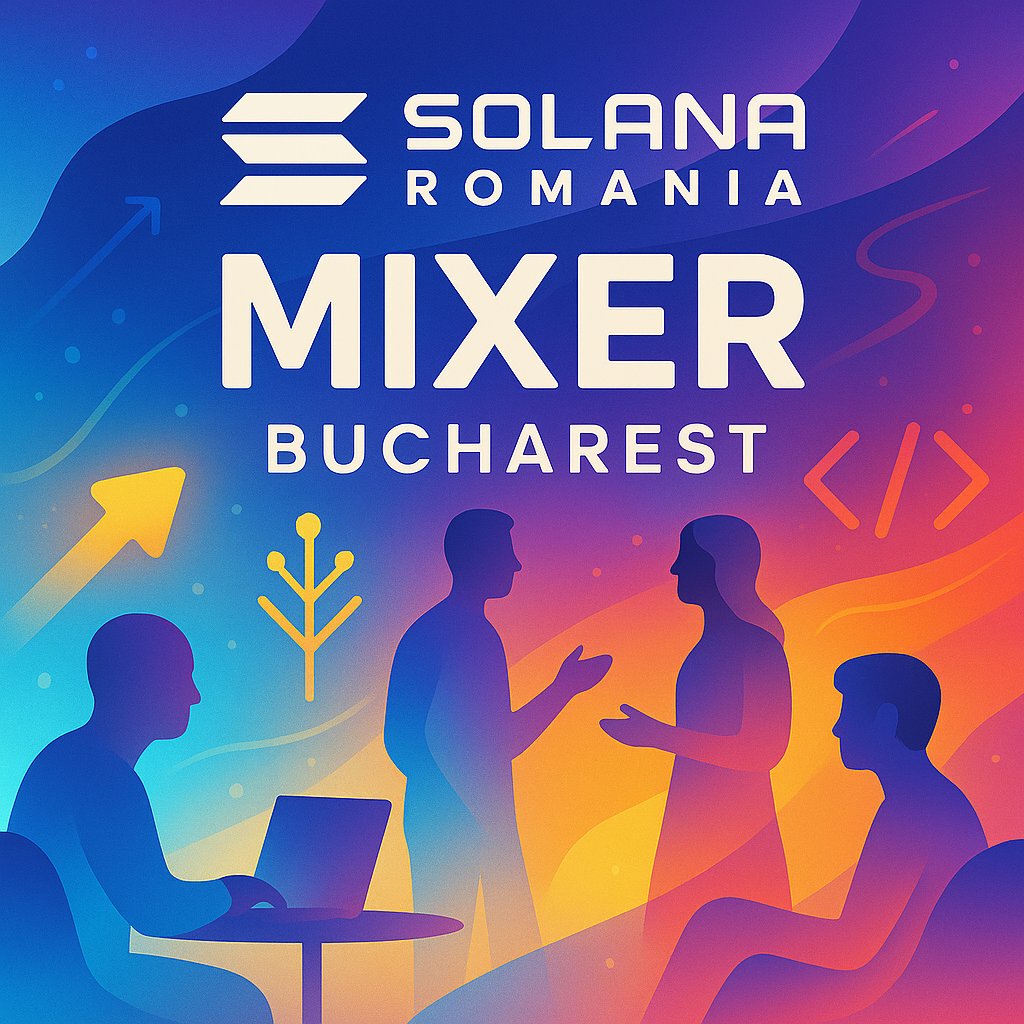 Join us at Solana Romania Mixer 13.11 - an epic night of networking, beer &amp; fun powered by <a href="/SuperteamBLKN/">Superteam Balkan</a> and <a href="/MonkeDAO/">MonkeDAO🍌</a> 

We're taking over the Old Town of Bucharest in the most crypto friendly bar, Vintage Club. 

Let's connect, learn, and get to know Solana Romania. RSVP 👇