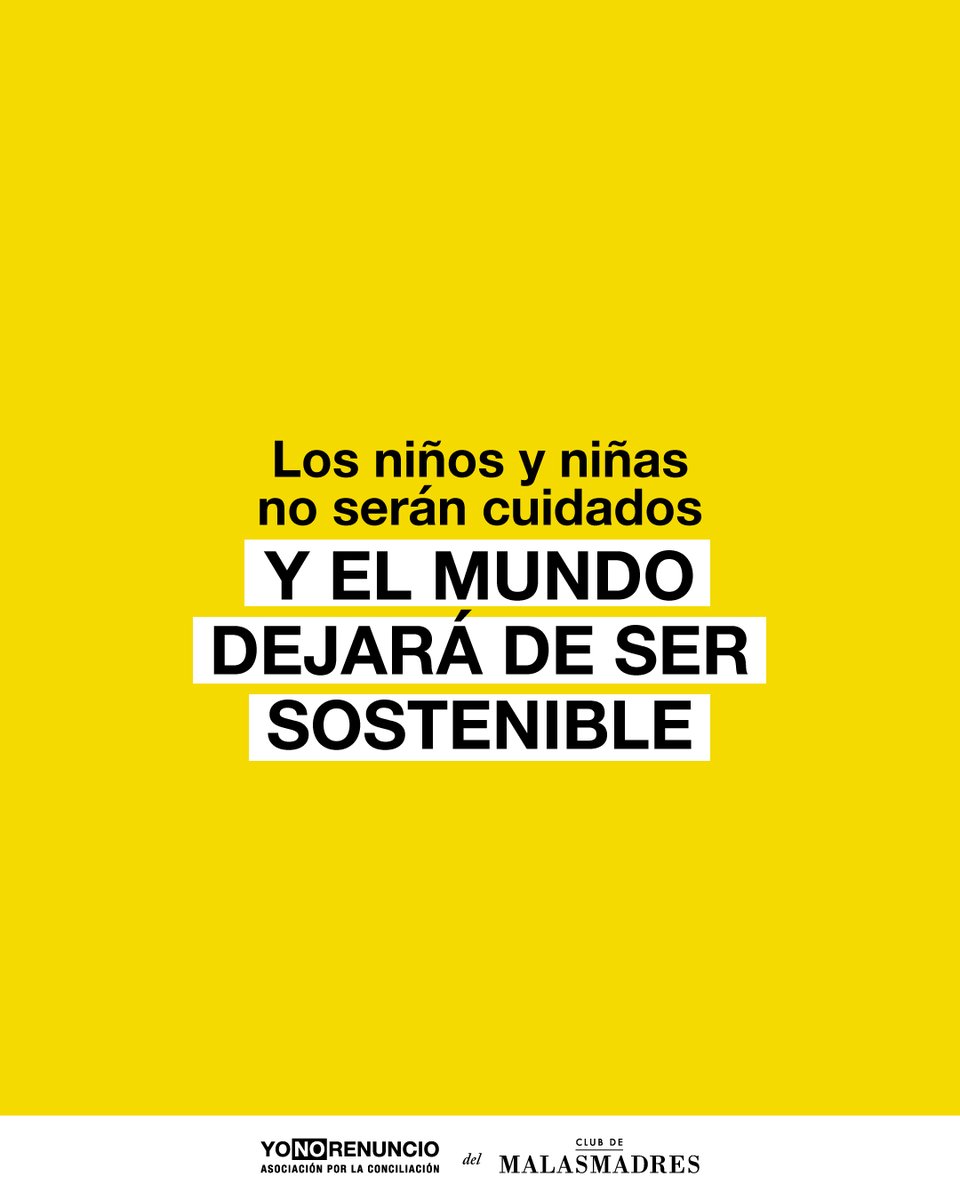 malasmadres's tweet image. 💛 Día Internacional de las Personas Cuidadoras
Sin ellas, el mundo no se sostiene.
Y la mayoría son mujeres.

📊 El 37% cuida de hijos/as de forma habitual frente al 5,6% de hombres.
📊 El 64% de quienes cuidan de mayores son mujeres.

#YoNoRenuncio #Cuidados