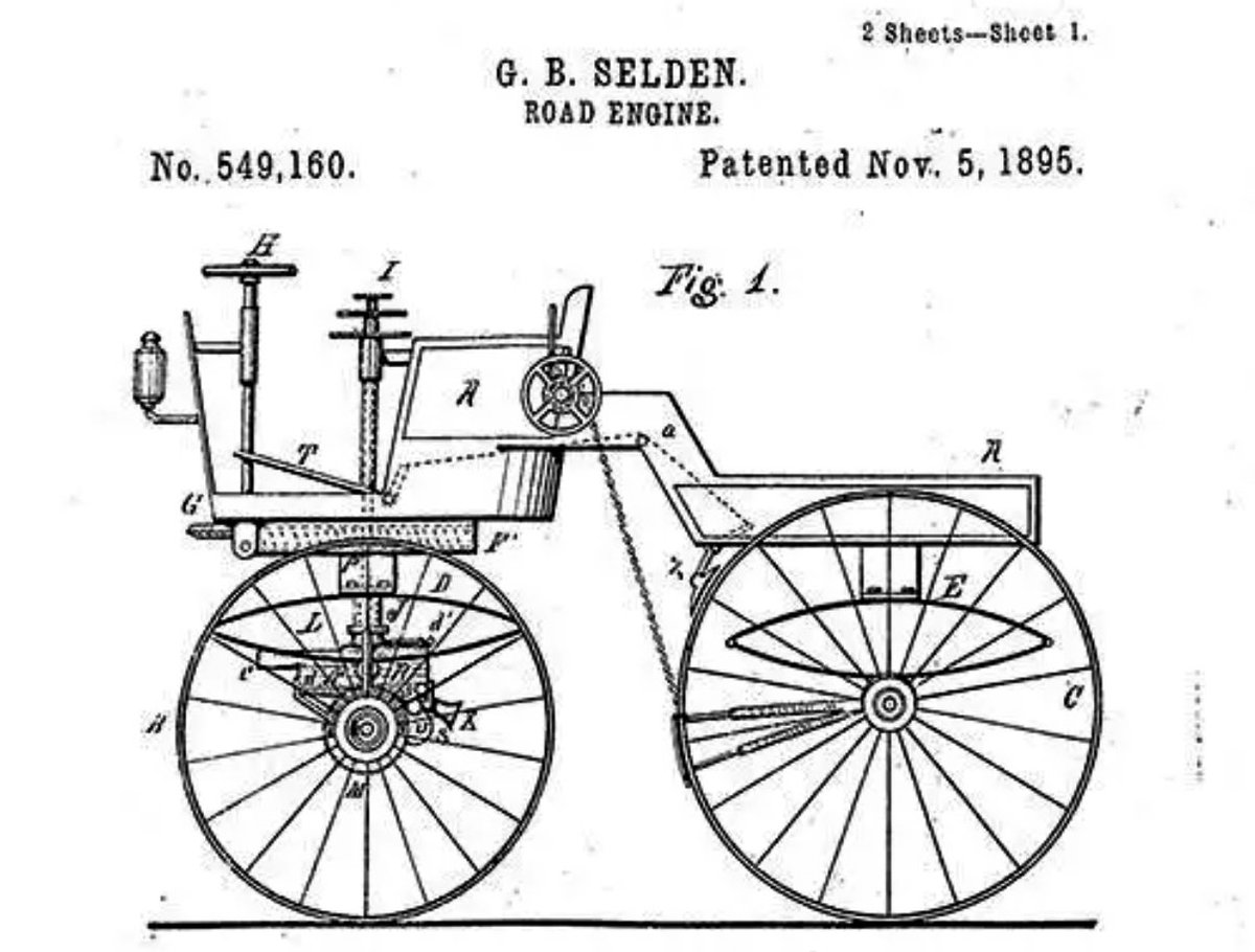 Tänä päivänä 1895 George B. Selden sai Yhdysvalloissa patentin ensimmäiselle autolle, ”road engine”.

Näytti yksinkertaiselta tekniseltä askeleelta, mutta oli varhainen merkki kulttuurisesta murroksesta. Uuden koneen myötä myös ihmiskäsitys muuttuu.

Auto ei ollut vain kone. Se
