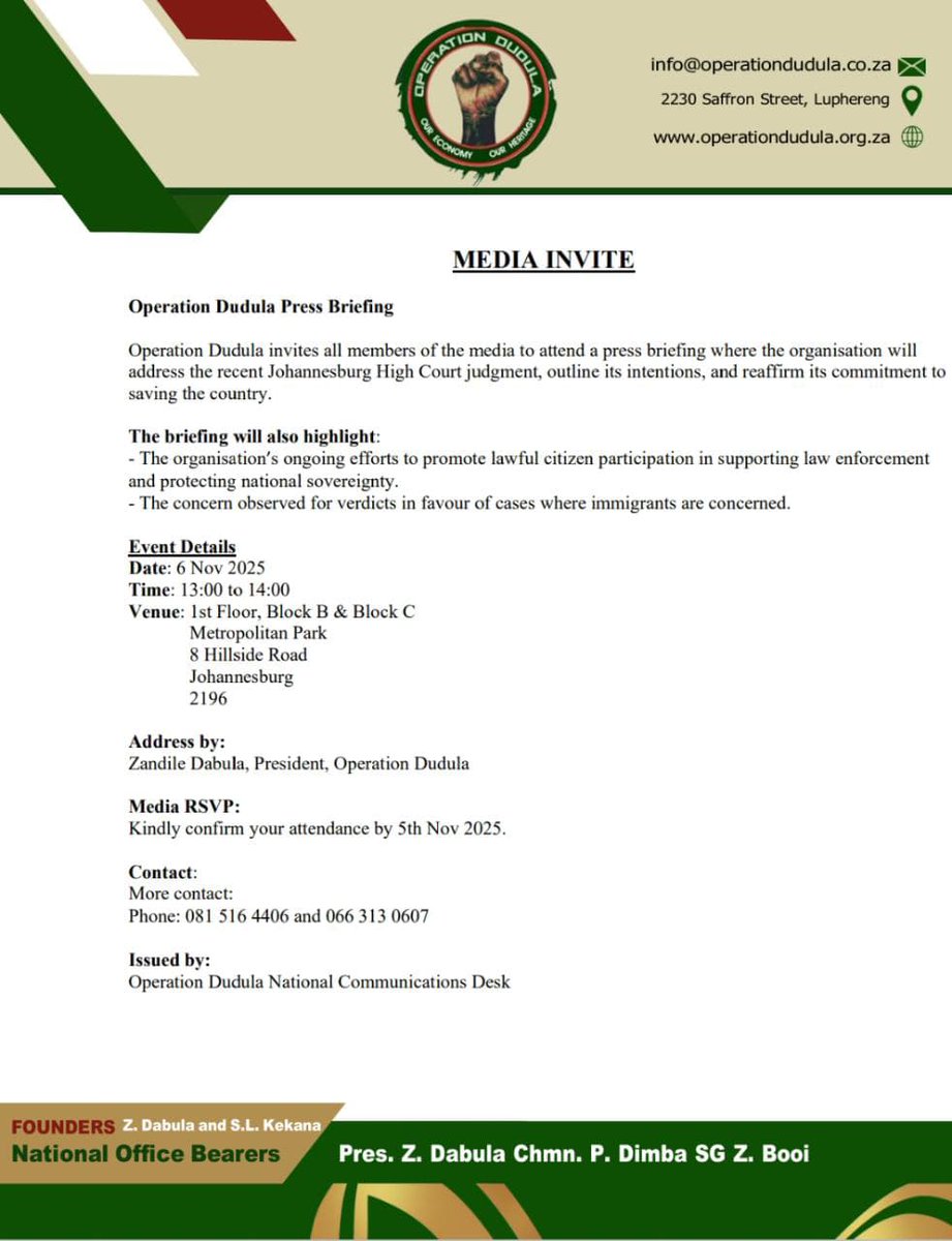 We will not despair 🫡
#operationdudula #MadlangaCommission #SouthAfrica #foreigners #highcourt #migrants <a href="/GovernmentZA/">South African Government</a> <a href="/GP_CommSafety/">GP Department of Community Safety</a> <a href="/OCJ_RSA/">RSAJudiciary</a> #Mkhwanazi <a href="/SABCNews/">SABC News</a> <a href="/METROFMSA/">METROFM SABC</a> <a href="/eNCA/">eNCA</a> <a href="/Newzroom405/">Newzroom Afrika</a> <a href="/SAPoliceService/">SA Police Service 🇿🇦</a> <a href="/SAfmRadio/">SAfmRadio 📻</a> <a href="/Powerfm987/">POWER 98.7</a> <a href="/Sowetan1981/">Sowetan</a> <a href="/SundayWorldZA/">Sunday World News</a> <a href="/BBCWorld/">BBC News (World)</a>