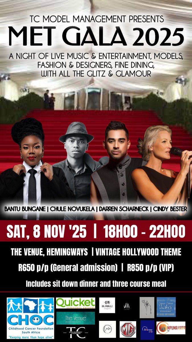 Tickets available on Quicket:

quicket.co.za/events/315632-…