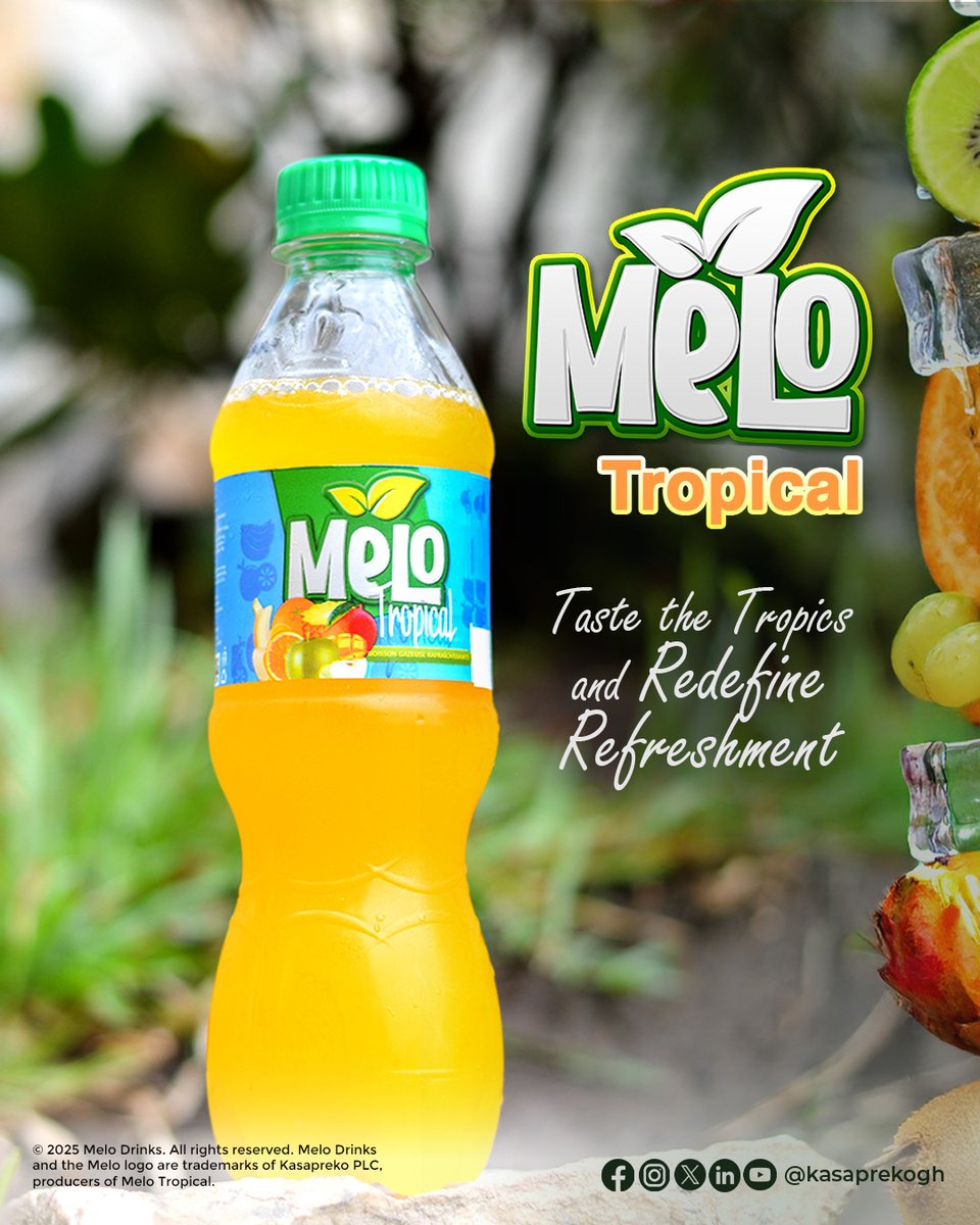 Kasaprekogh's tweet image. All your favorite tropical fruits, one refreshing choice — #Melo. 🍍🥭 

#TasteTheTropics #Kasapreko #travel #TrendingNow  #fun #vacation #tropics #trump #marketing #tiktok #reels #viral