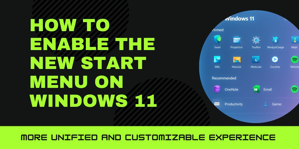 WiseCleaner's tweet image. Bored of your current Windows 11 layout?

A new Start Menu is waiting to be enabled. It&apos;s simpler and way more modern.

#Windows #TechTips #Microsoft #TechUpdate