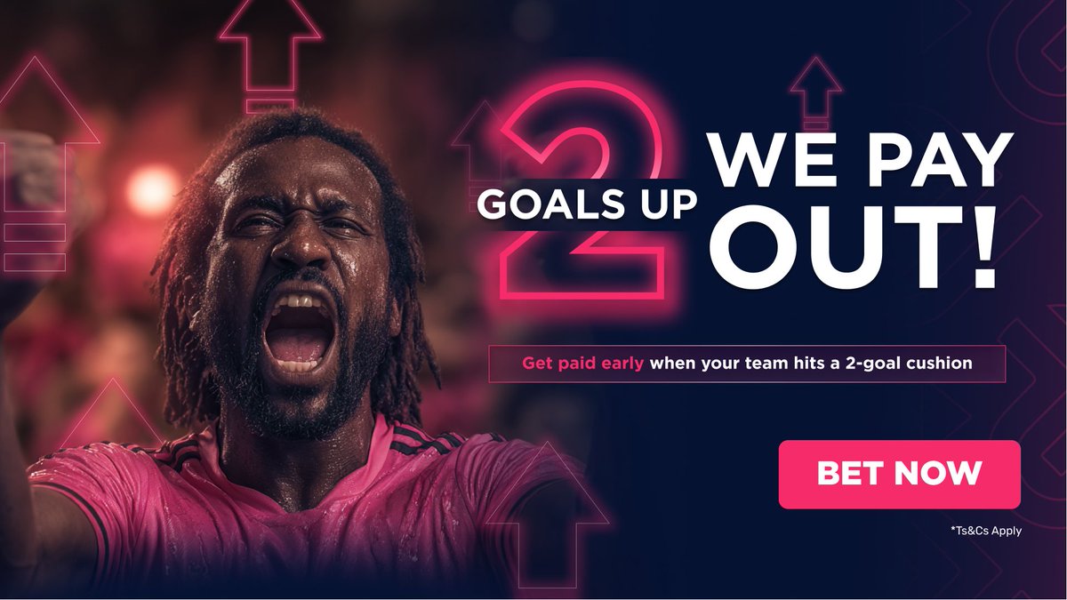 ⚽ Introducing the Pokerbet 2Up Feature: 2 Goals Up. We Pay Out! ⚽

🔥 If your chosen team scores two goals ahead (2-0, 3-1, 4-2, etc.) in regular time, your pre-match bet WINS INSTANTLY!

💥 Stop the stress, start winning early! Available on all the big leagues and Champions