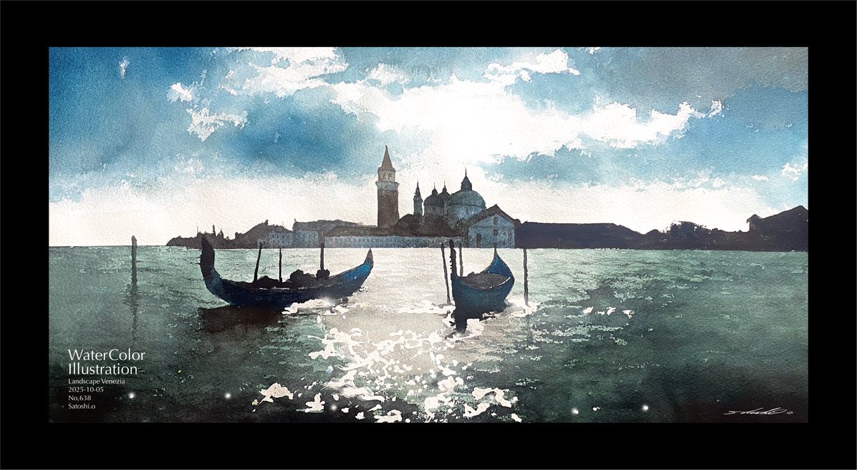 真作•水彩画で独特な表現2作品での出品 注文制作します 水彩画原画 あじさいと江ノ電 ＃510 | iichi 日々の