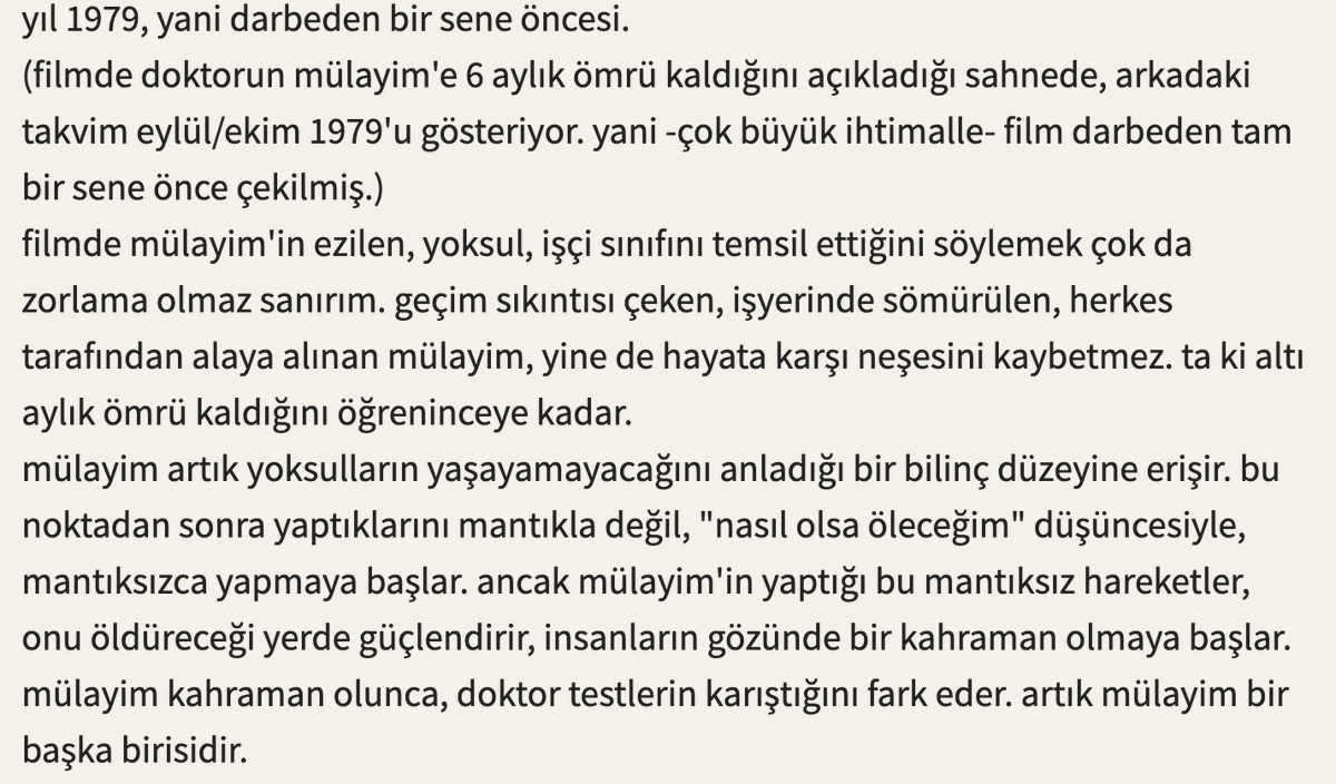 Buna benzer bir düşünceyi zamanında ben de yazmıştım. Görünenin çok ötesinde bir film Korkusuz Korkak. Tekrar tekrar izlemek lazım.