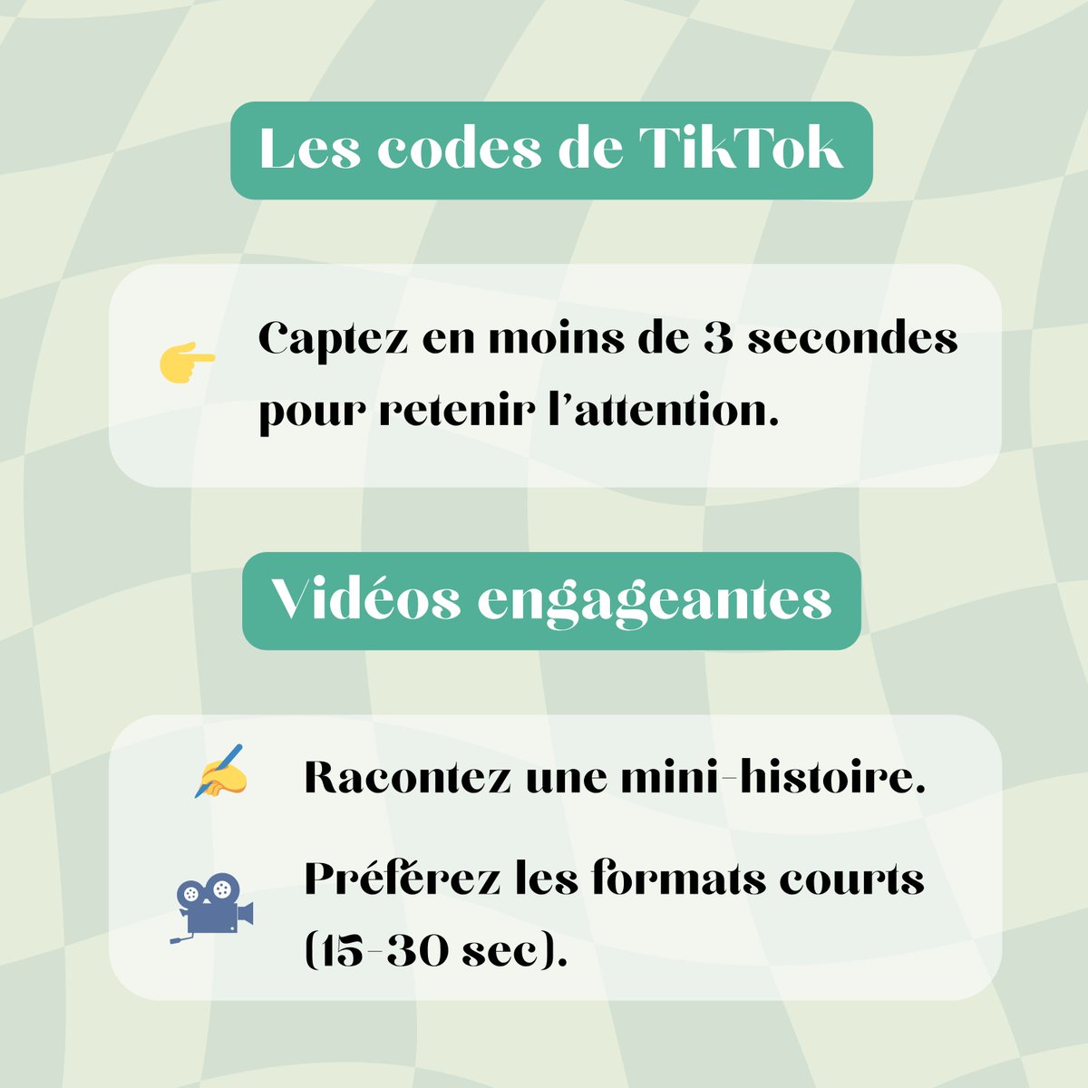 Webessor's tweet image. 🎵 Vous voulez faire briller votre marque sur TikTok mais ne savez pas par où commencer ? 
Dans notre nouveau carrousel, découvrez pourquoi et comment votre entreprise peut séduire la Génération Z💫
#webessor #tiktok #marketingtiktok #marketingdigital #creationdecontenu  #GenZ