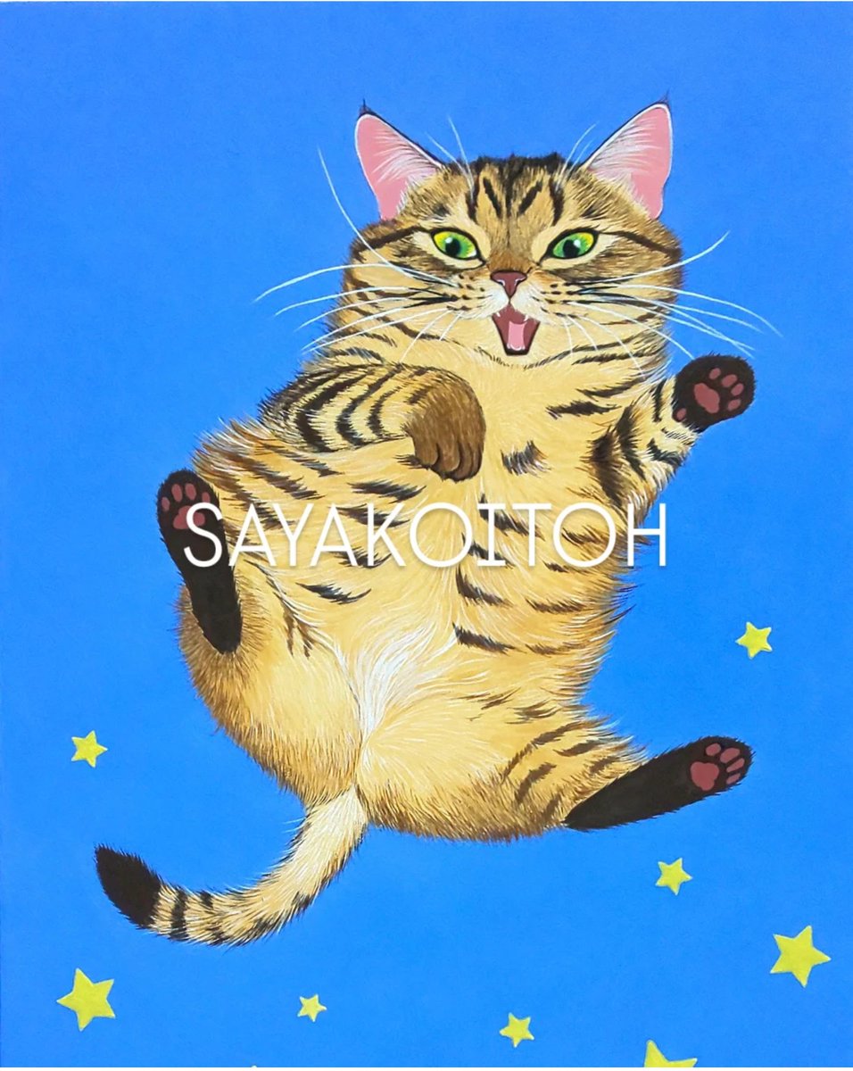 伊藤清子 SAYAKO ITOH 子猫 cat 日本画 直筆 サイン入り 額付き NEWS | 伊藤清子 SAYAKO ITOH official website