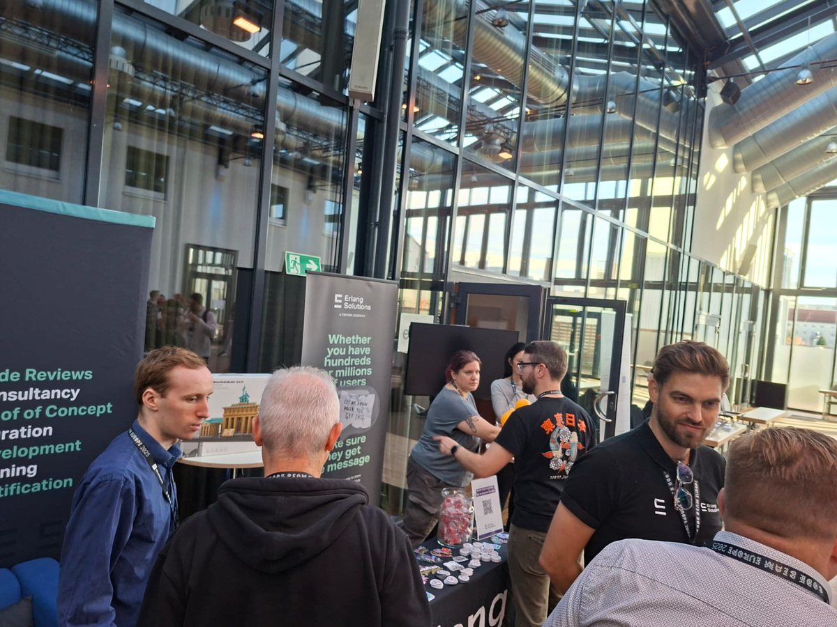 CodeBEAMio's tweet image. Big thanks to @ErlangSolutions  for sponsoring Code BEAM Europe 2025! Swing by their booth and see what they&apos;re building.