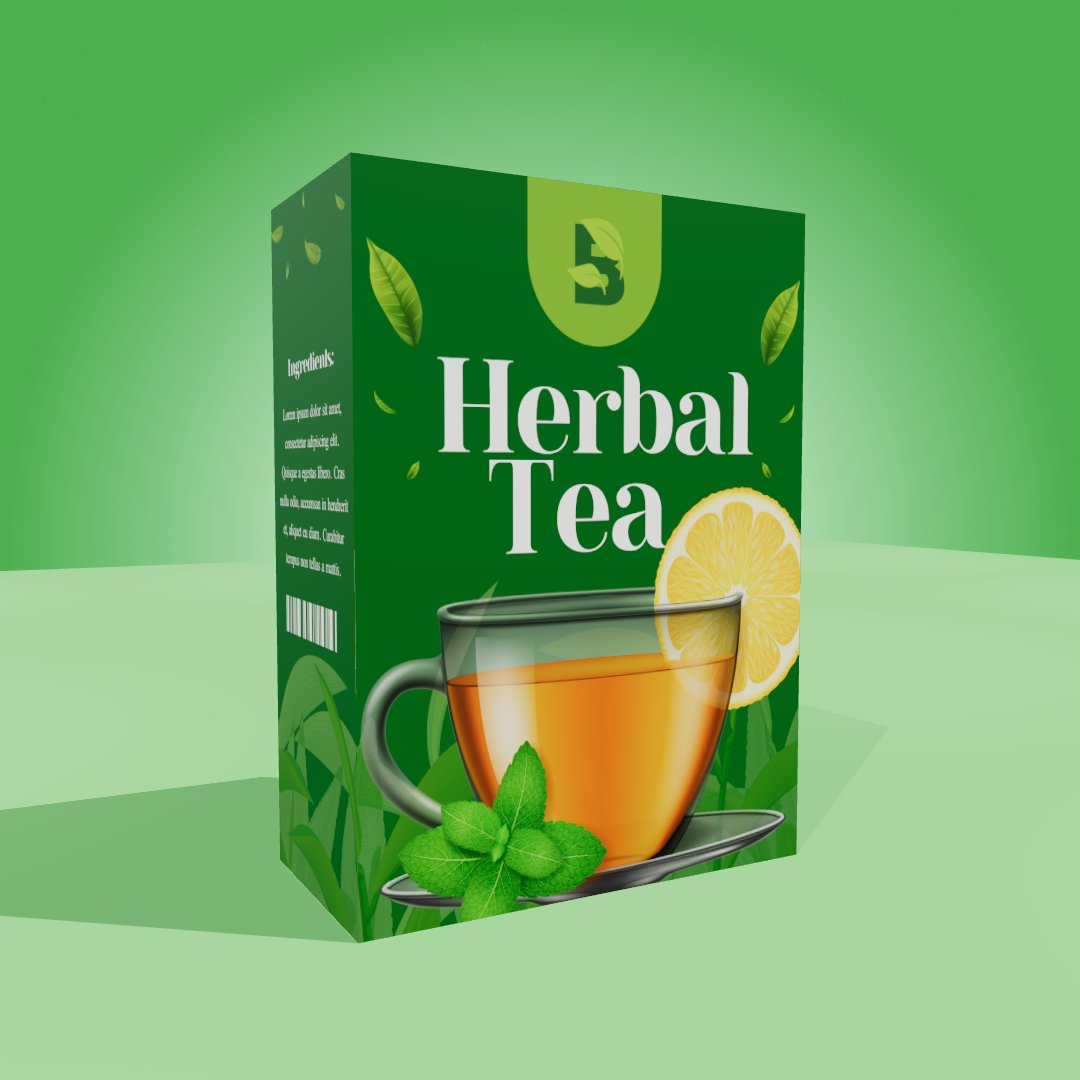 3dpackto's tweet photo. Transform your herbal tea packaging design with professional 3D mockups! 🍵✨

✅ 3D box mockup generator 
✅ Customize box dimensions 
✅ Realistic packaging online 
✅ No photography needed

Perfect for brands &amp; designers!
#PackagingDesign #3DMockup #ProductDesign https://t.co/DQM6nKdV6L