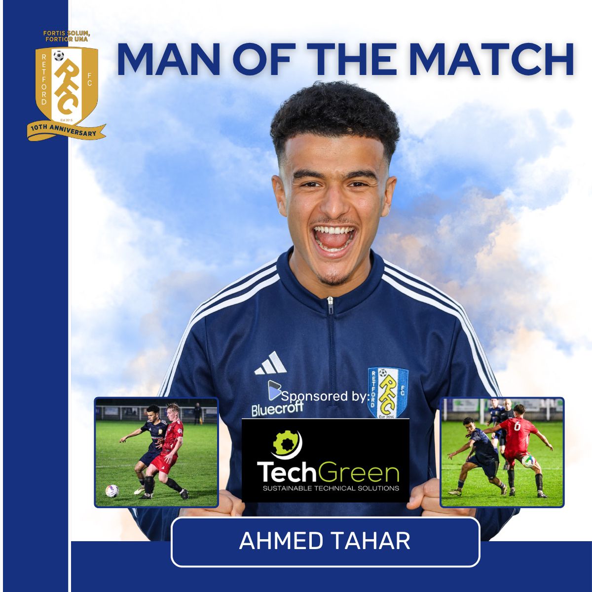 Retford_FC's tweet image. MAN OF THE MATCH 

Our man of the match last night against Pinchbeck United was AHMED TAHAR