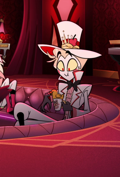 Lucifer, minding his own business* *spots Alastor* 