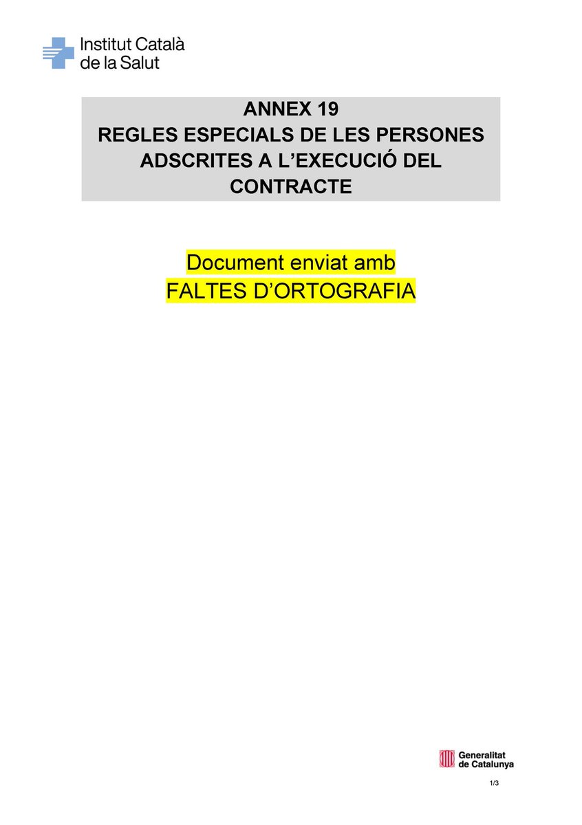 ✍️ Hi havia una vegada, en un #país molt llunyà, una Administració que respectava la seva pròpia llengua i s’assegurava d’escriure-la correctament quan s’adreçava a la ciutadania i a les empreses... #oh #wait ... 
I aleshores es van despertar ...
👇👇👇👇👇👇👇