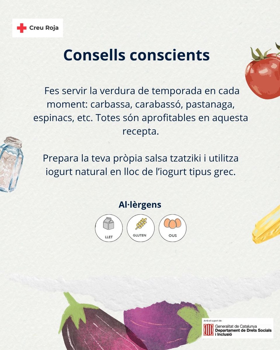 🍆Aprofita les últimes albergínies de temporada per   preparar aquesta deliciosa recepta i explica'ns que t'ha semblat. 🍽   #AlimentacióCR