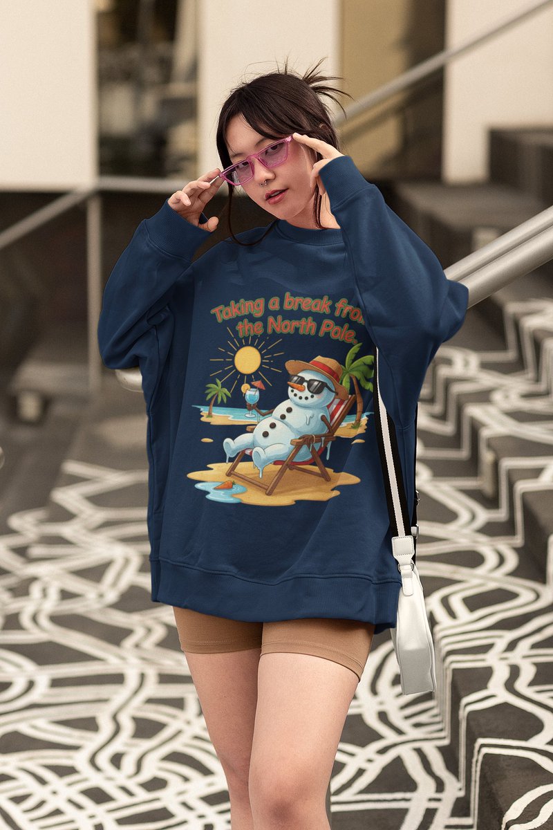 Maximilian2878's tweet image. Even snowmen need a break from the cold! ☀️❄️
“Taking a break from the North Pole” 😎
The perfect funny Christmas tee for anyone dreaming of sunshine instead of snow!
👉teepublic.com/t-shirt/828952…
#ChristmasHumor #FunnyTee #SnowmanVibes #HolidayMood