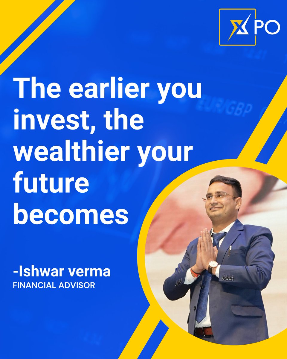 ishwarvarma9900's tweet photo. Time is your most powerful investment tool.
The sooner you start, the longer your money works for you — and the more effortless your wealth journey becomes.
:
#ishwarverma #ilovexpo #InvestEarly #WealthBuilding #SmartInvesting #poweroftime #FinancialFreedom https://t.co/C13oSlQZHZ