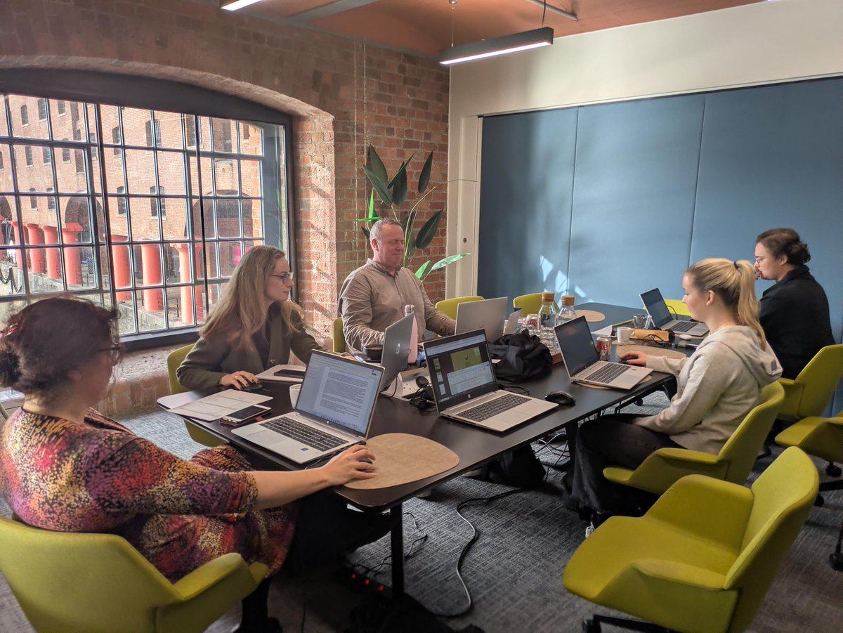 Behind the scenes at <a href="/CottonOutlook/">Cotlook Limited</a>!
Yesterday we met for our monthly meeting at Clockwise Offices on the historic Albert Dock in Liverpool - the key to the city's maritime trade heritage since the 1840s. Here you can see part of our team working hard to produce the services that