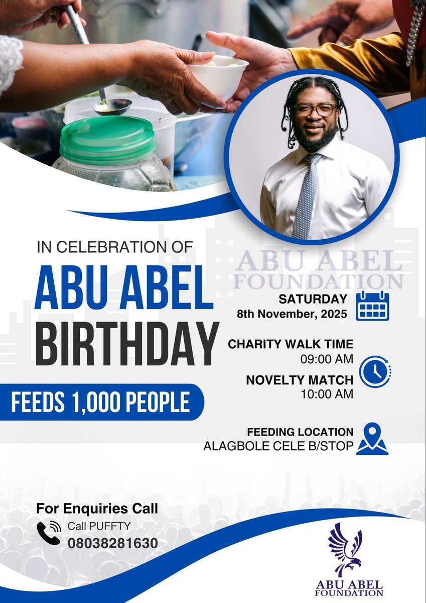 AbuAbelCharityF's tweet image. 1,000 people. 1 purpose. 1 heart. 
#AbuAbelFoundation #GiveBackChallenge #AbuAbelBirthday💙