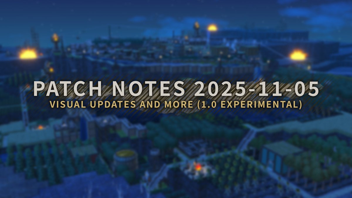 What a beautiful day, perfect for the visually pleasing update that is now live on the experimental branch! 🤩

Featuring:
☁️ Clouds and stars
🌻 Moving plant life
🌋 Badwater Seeps and more!

Patch notes:
store.steampowered.com/news/app/10620…