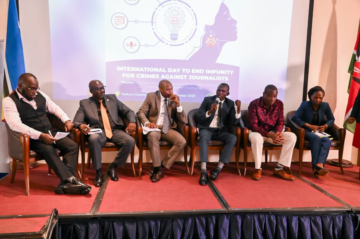 MediaCouncilK's tweet image. Vital plea to shield female journalists from AI-driven abuse at IDEI 2025 celebrations in Kenya. 
Learn More: bit.ly/3XaxIpq

#IDEI2025KE
#PressFreedom